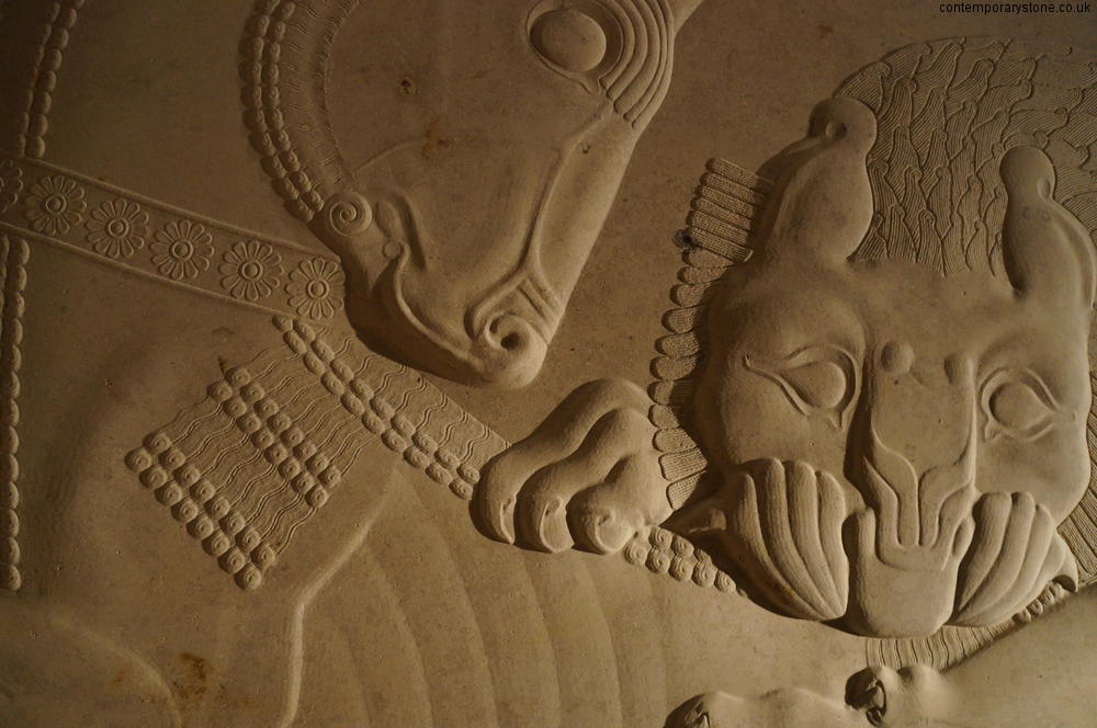 persepolis carving bas-relief in natural stone