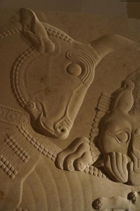 Bas-relief carving in stone