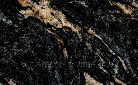cosmic black granite close-up