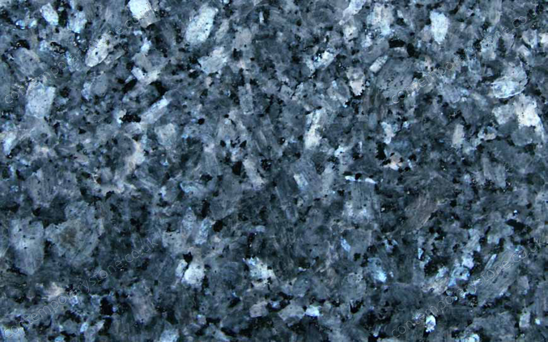 Blue Pearl granite close-up.