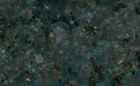 Labradorite Blue granite close-up